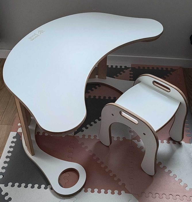 Drewniany Zestaw Good Wood: Bujak + Drabinka + Blat + Taboret