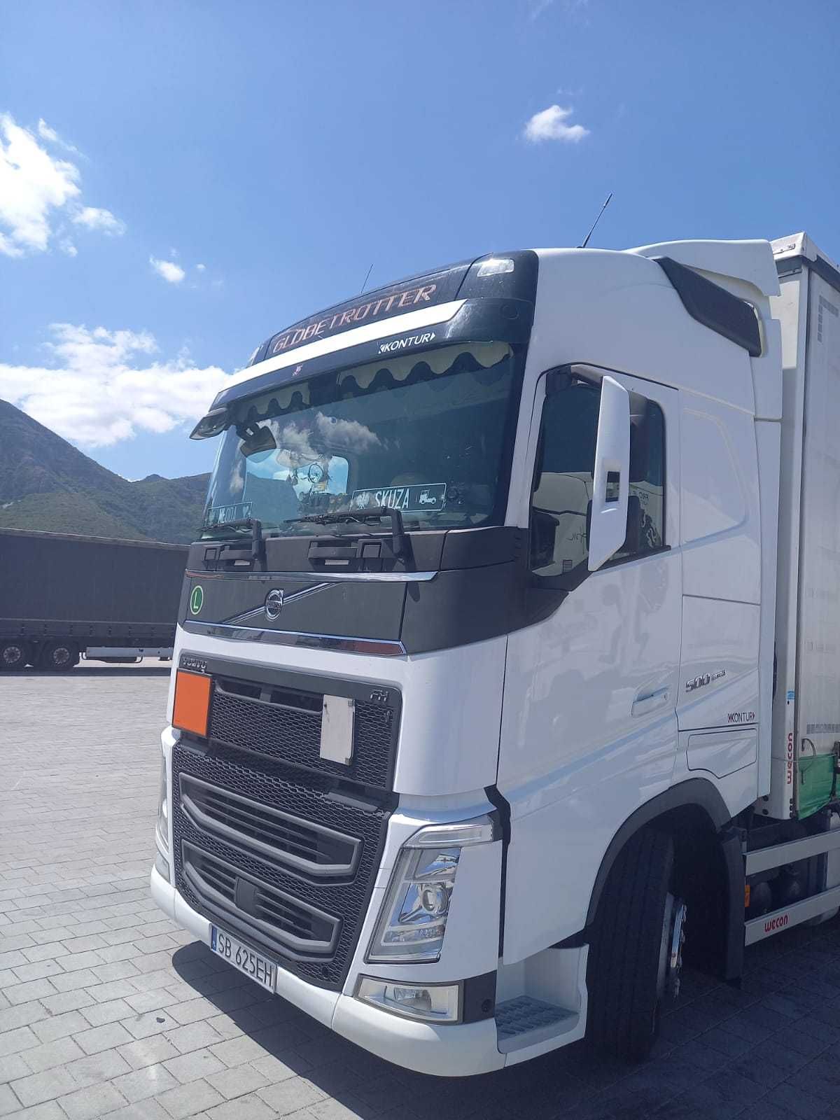 VOLVO FH500, tandem przejazdowy zabudowa Wecon 120 m3, zestaw