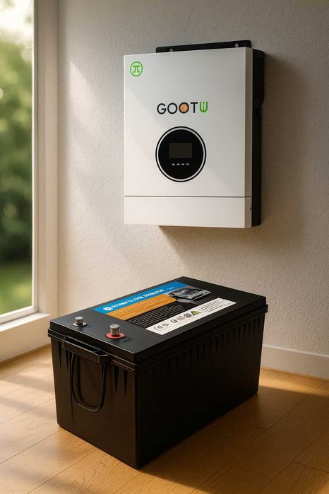 Инвертор Gootu 24В + аккумулятор резервного питания комплект LiFePO4