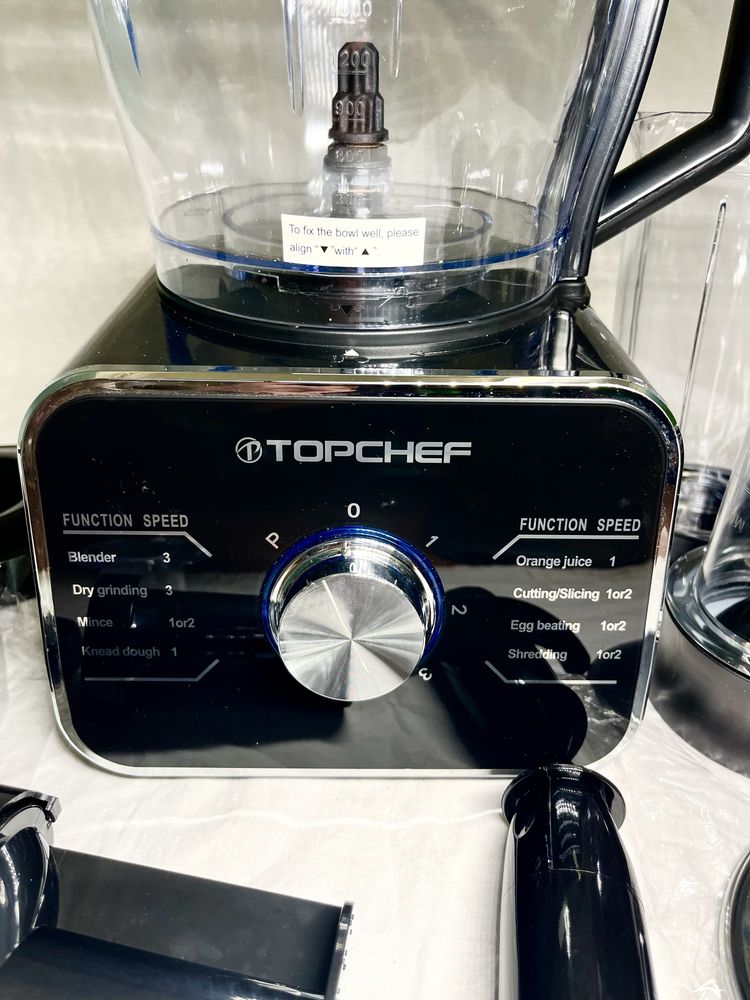 Кухонный комбайн, соковыжималка, блендер, овощирезка! Topchef! Новый!