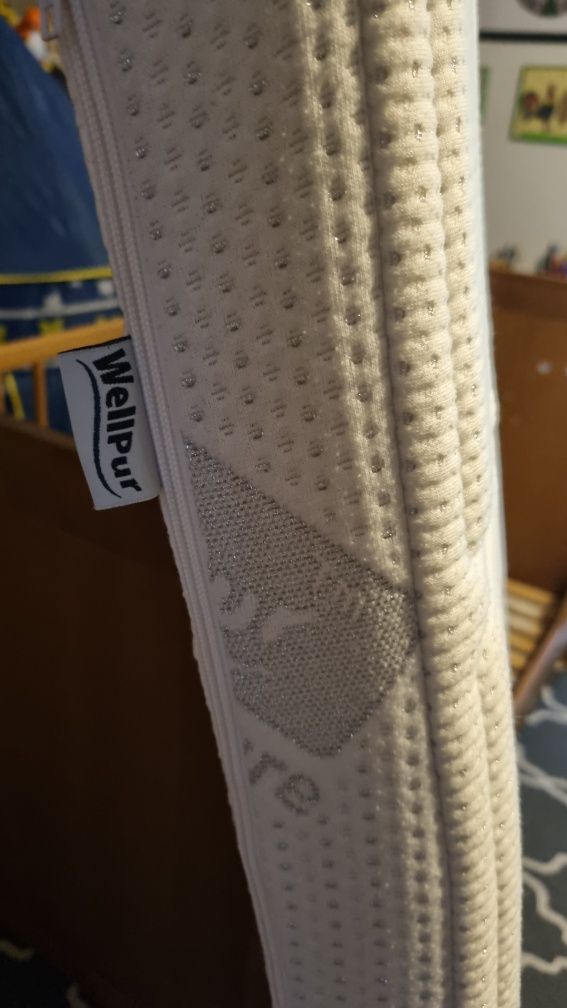 Łóżeczko dziecięce, materac, WellPur, IKEA