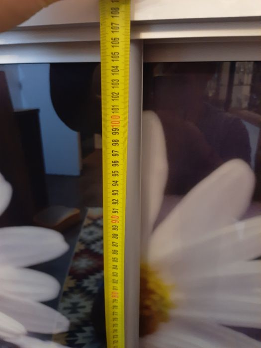 Drzwi przesuwne szklane -szerokość  300cm - wysokość 108cm - 3 skrzydł