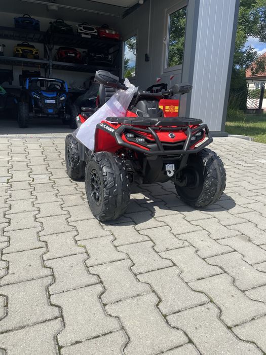 Quad na akumulator Can-Am 24V Outlander ATV 4x200W Czerwony