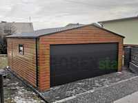 Garaż drewnopodobny brama segmentowa garaż na wymiar producent 6x6 6x5