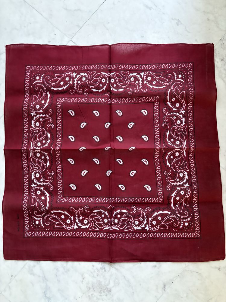 Bandana klasyczna bordowa
