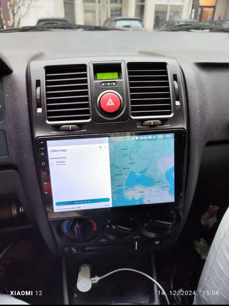 магнітола 2 Din з перехідною рамкою на автомобіль Hyundai Getz 2002-11