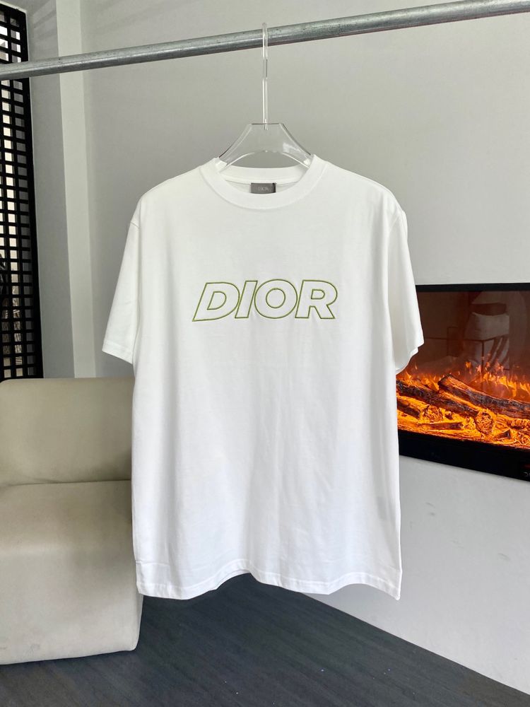 Bialy tshirt koszulka christian dior