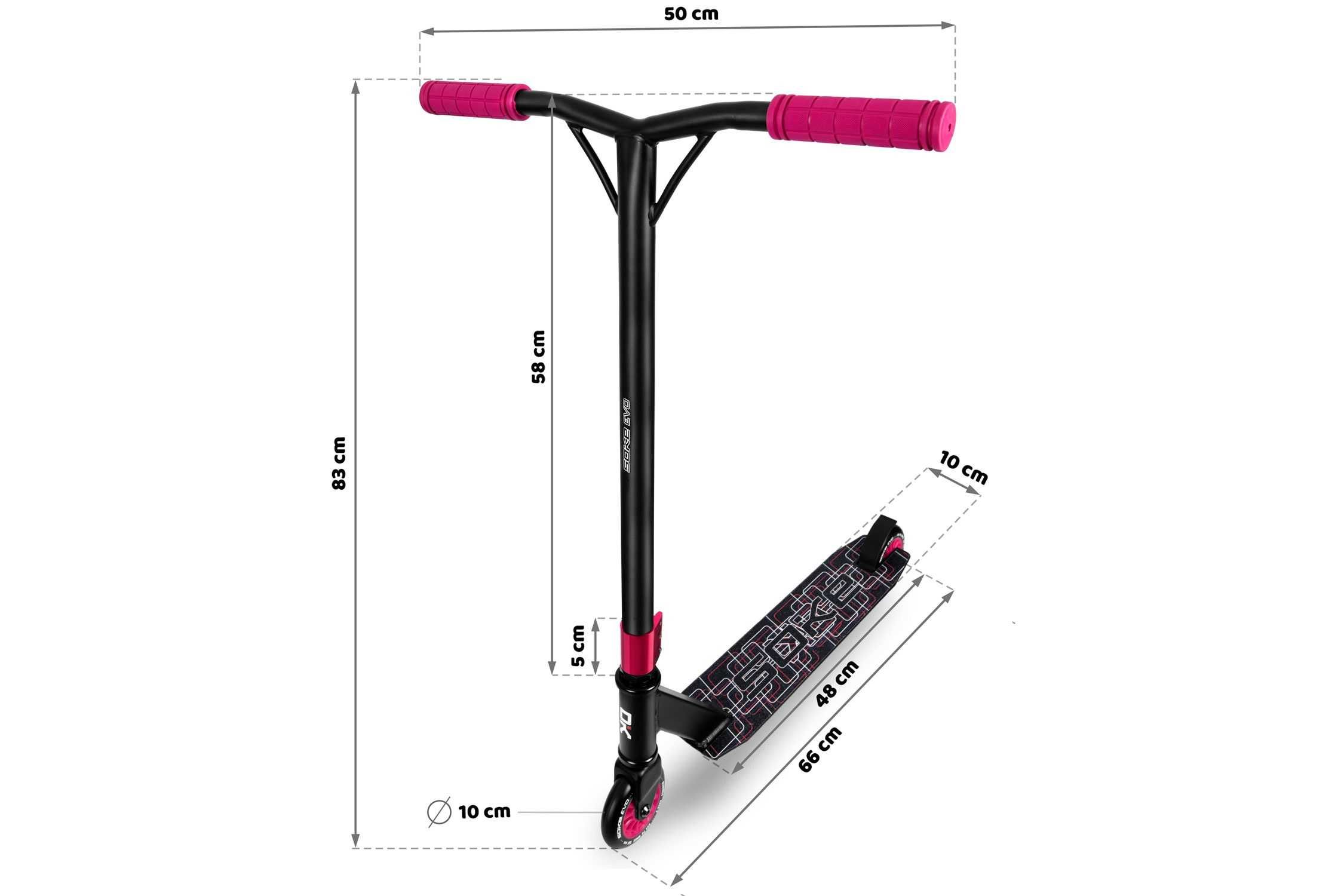 Hulajnoga wyczynowa SOKE EVO 100kg STUNT+ GRATIS KASK Sportowy SOKE K1