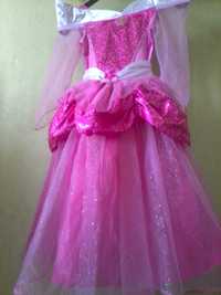 Нарядное детское розовое платье принцессы
