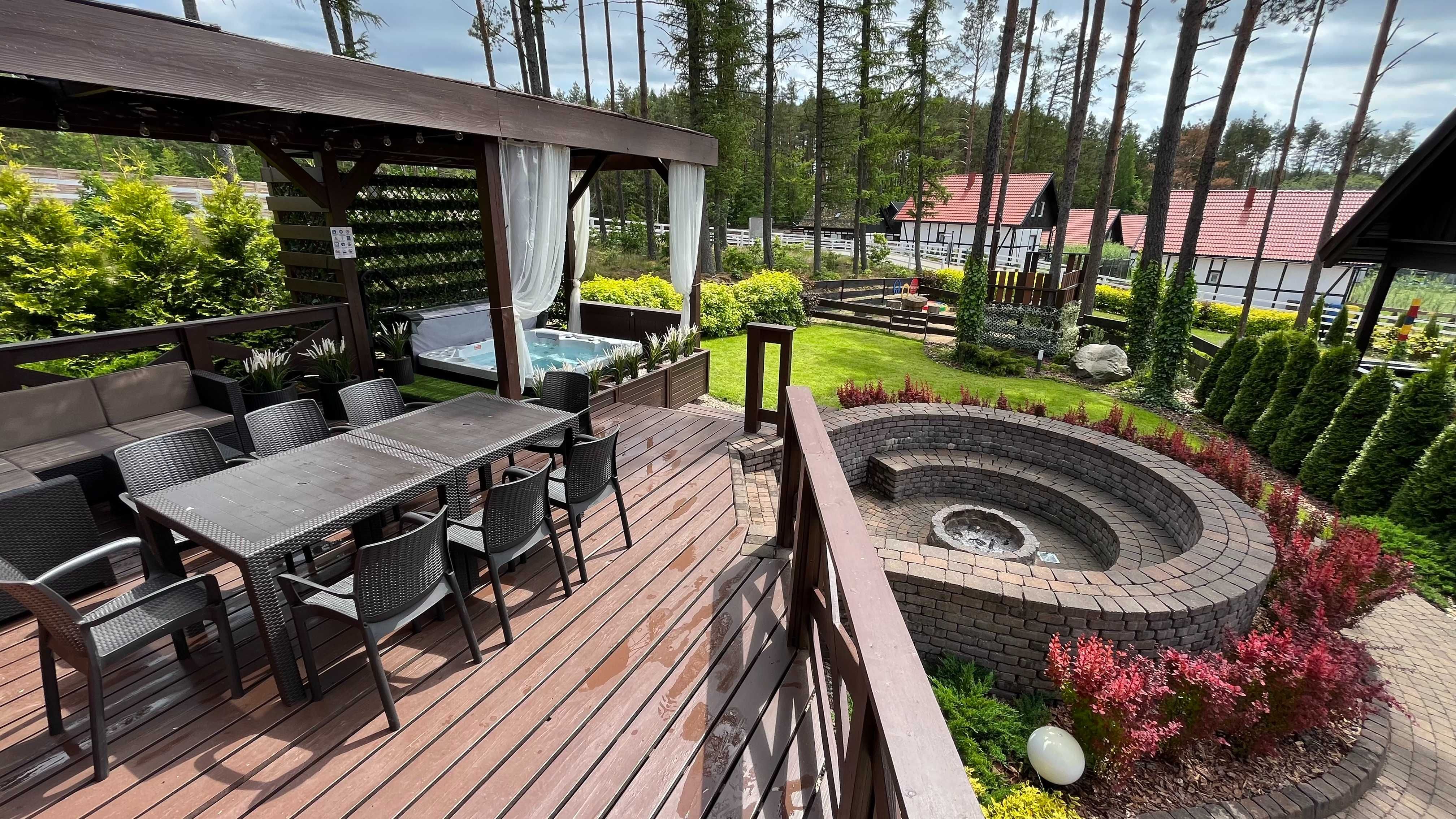 Domek Kaszuby do 8 osób - jacuzzi, kominek, ognisko, łowisko