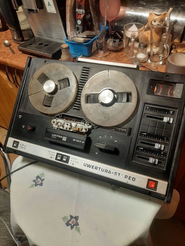 Magnetofon szpulowy Unitra ZRK m 1417 s Uwertura