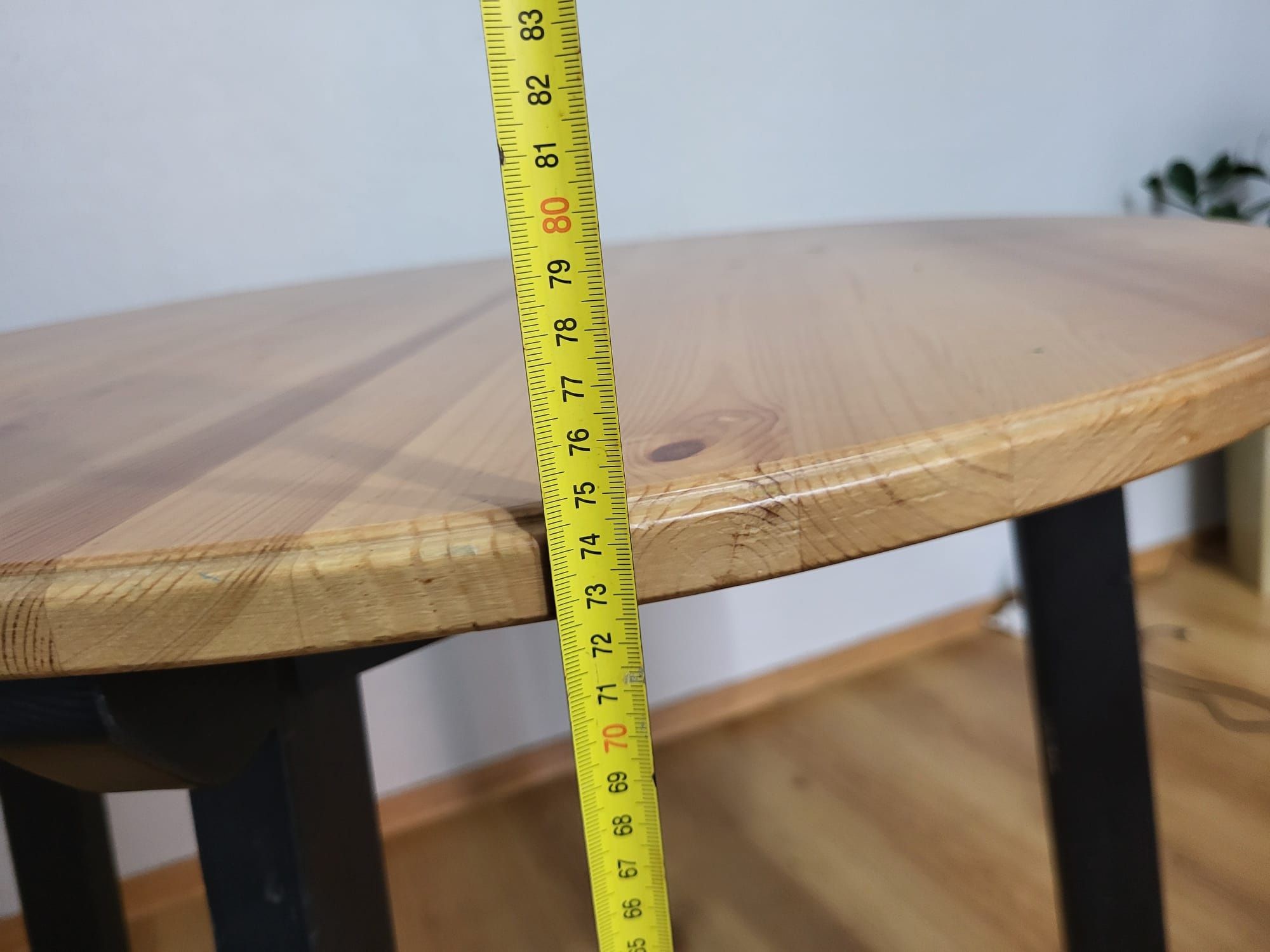 Okragly stół drewniany 85cm