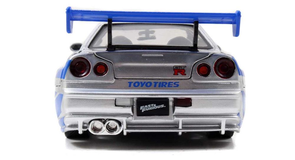 Brian’s Nissan Skyline GTR R34 2Fast 2Furious Modelo Diecast 1/24