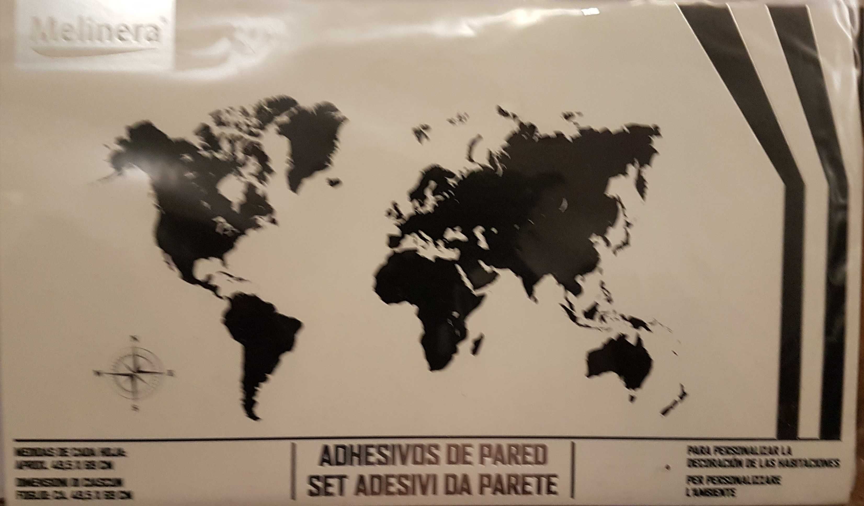 Autocolante de Parede Mapa Mundo