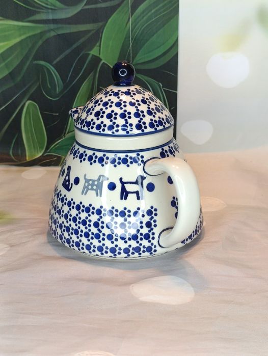 Czajnik imbryk Jaś 1L zaparzacz ceramika Bolesławiec