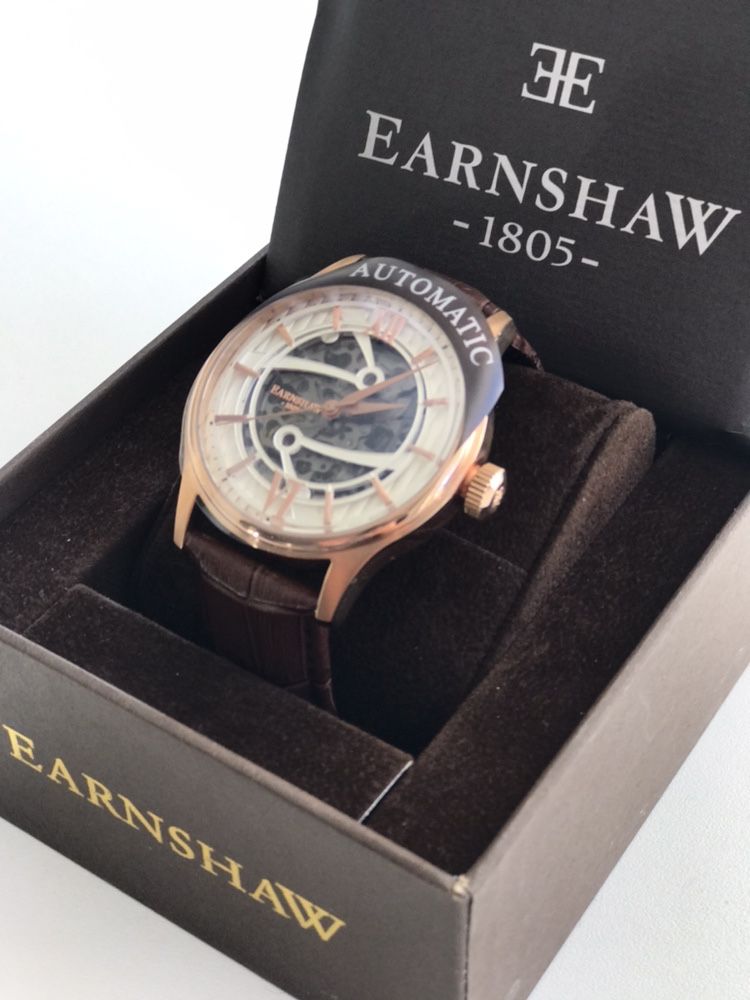 Zegarek męski Thomas Earnshaw Bauer Skóra Nowy Gw