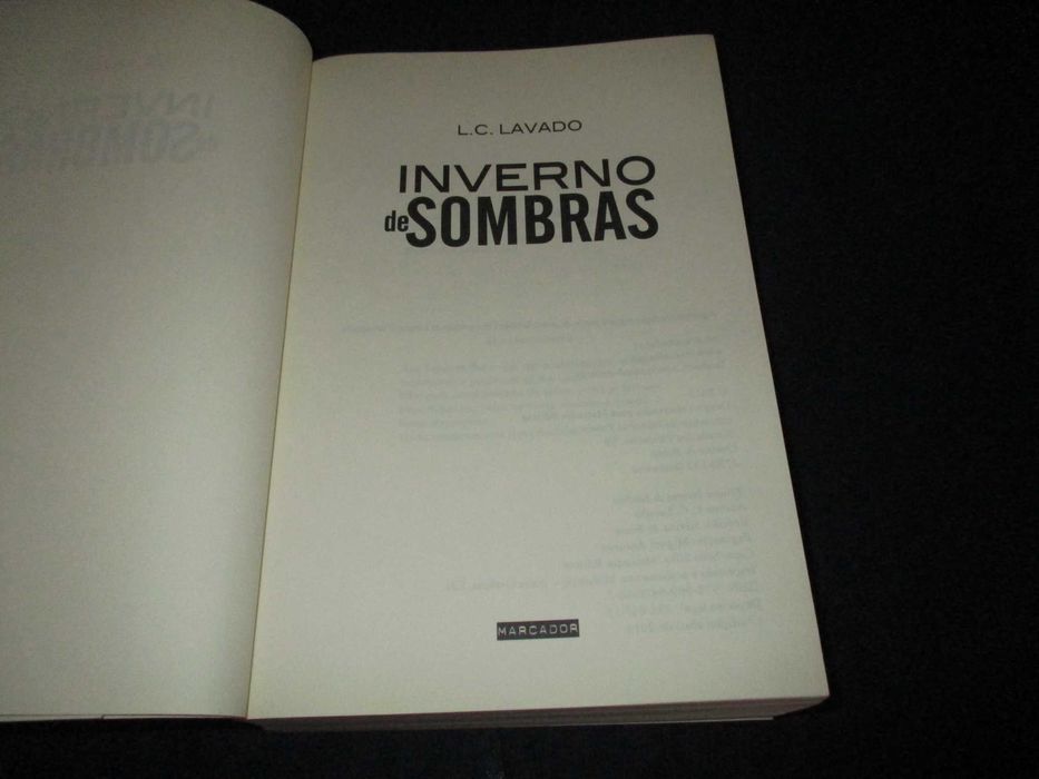 Livro Inverno de Sombras L. C. Lavado Marcador
