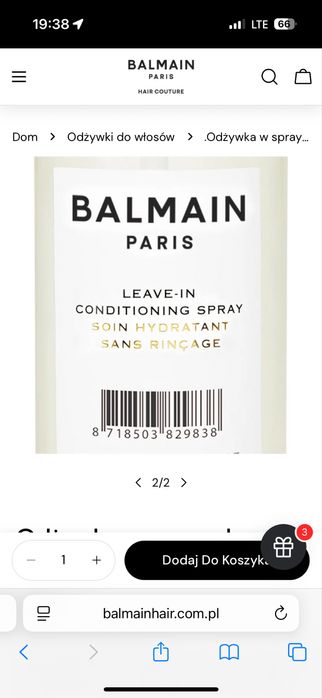 Balmain paris leave-in conditioning 50 ml odzywka