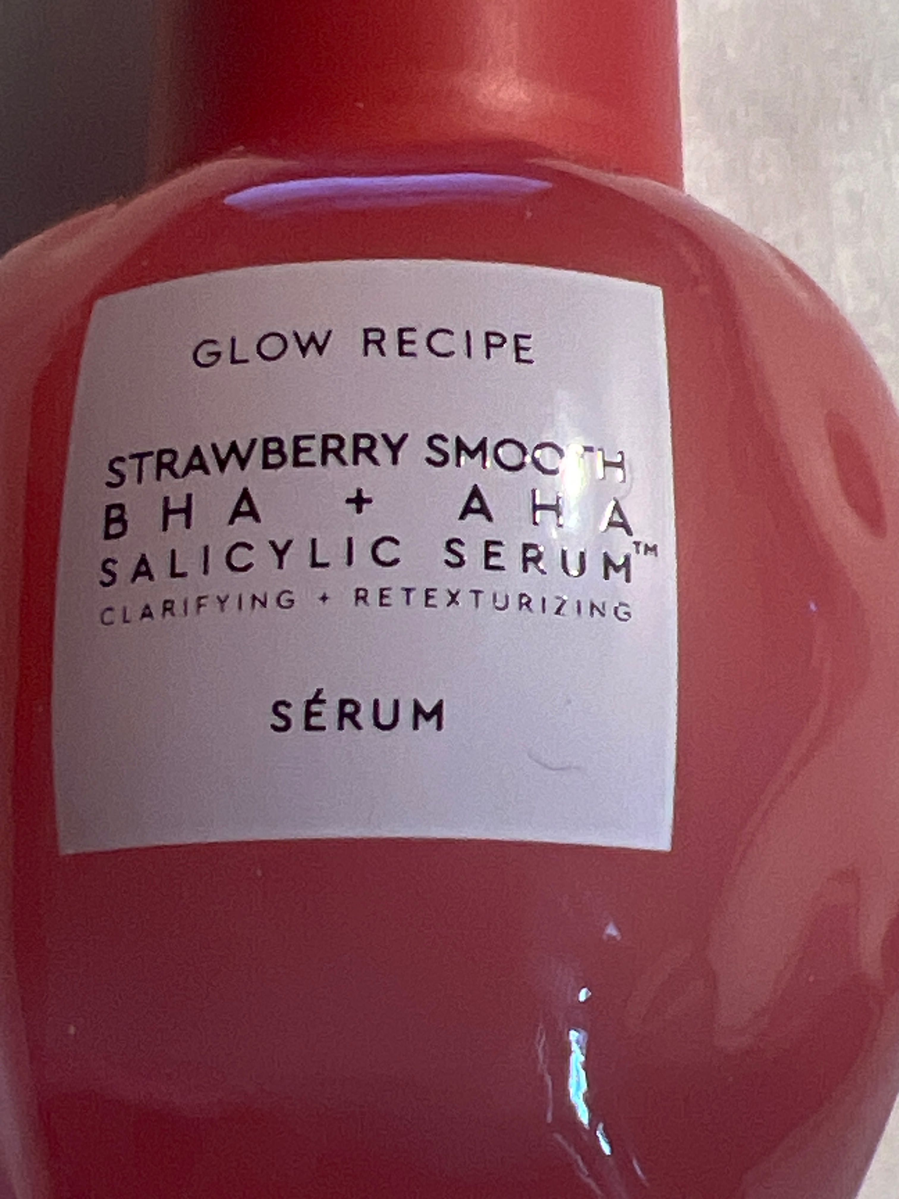 Serum Glow Recipe z kwasem salicylowym, BHA+AHA Strawnerry Smooth