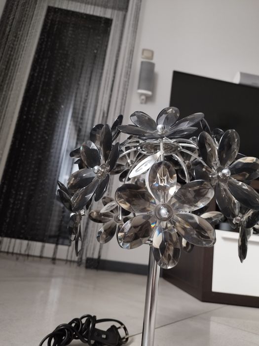 Globo lampka nocna stołowa flower Juliana 5132-1T do salonu clear