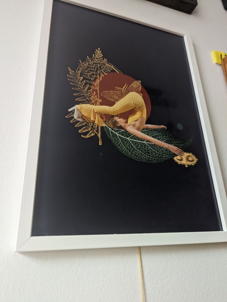 Last DAY! Kolaż plakat Aleksandra Morawiak 30x21 yoga joga joginka