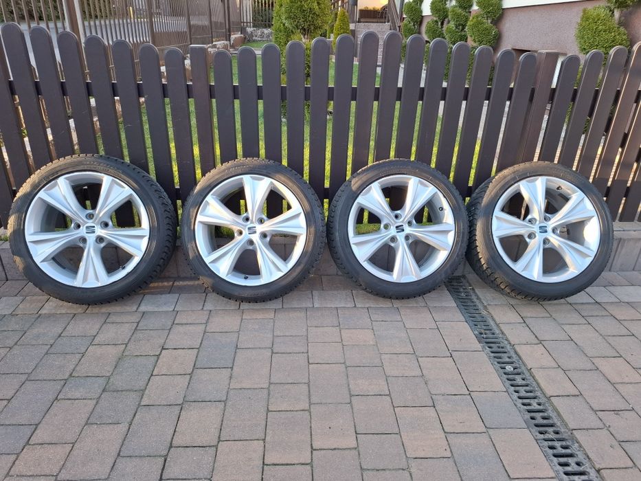 Kpl. Kół 17" z oponami zimowymi 5x112 et46 7,5j Seat Audi VW Skoda