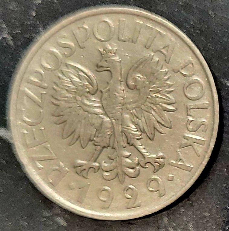 1 zł 1929 r. Bardzo ładna