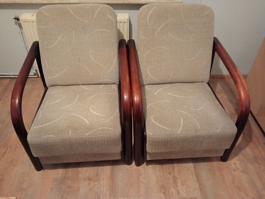 Dwa fotele i ławę używane sprzedam, fotele z unimebel ,, Oliwia,,