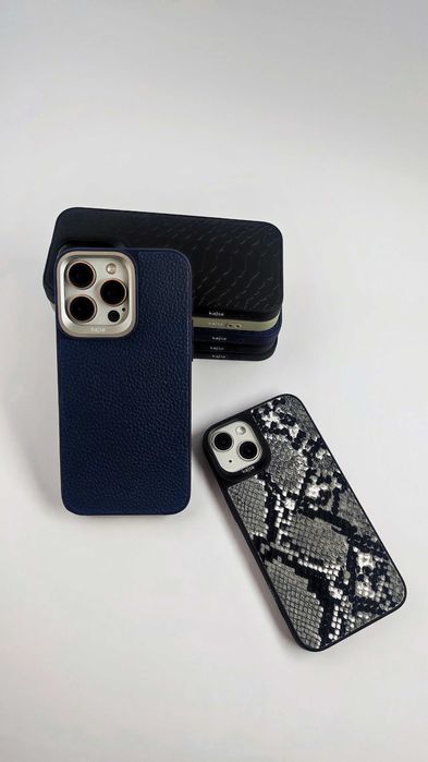 Шкіряний чохол Kajsa Snake Apple iPhone Magsafe / чехол айфон кожаный