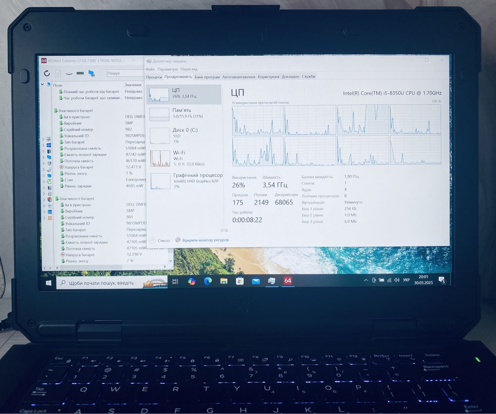 ‼️Захисний‼️LTE•Dell Latitude 5420 Rugged 14’ FHD ips i5-8250U 16/256