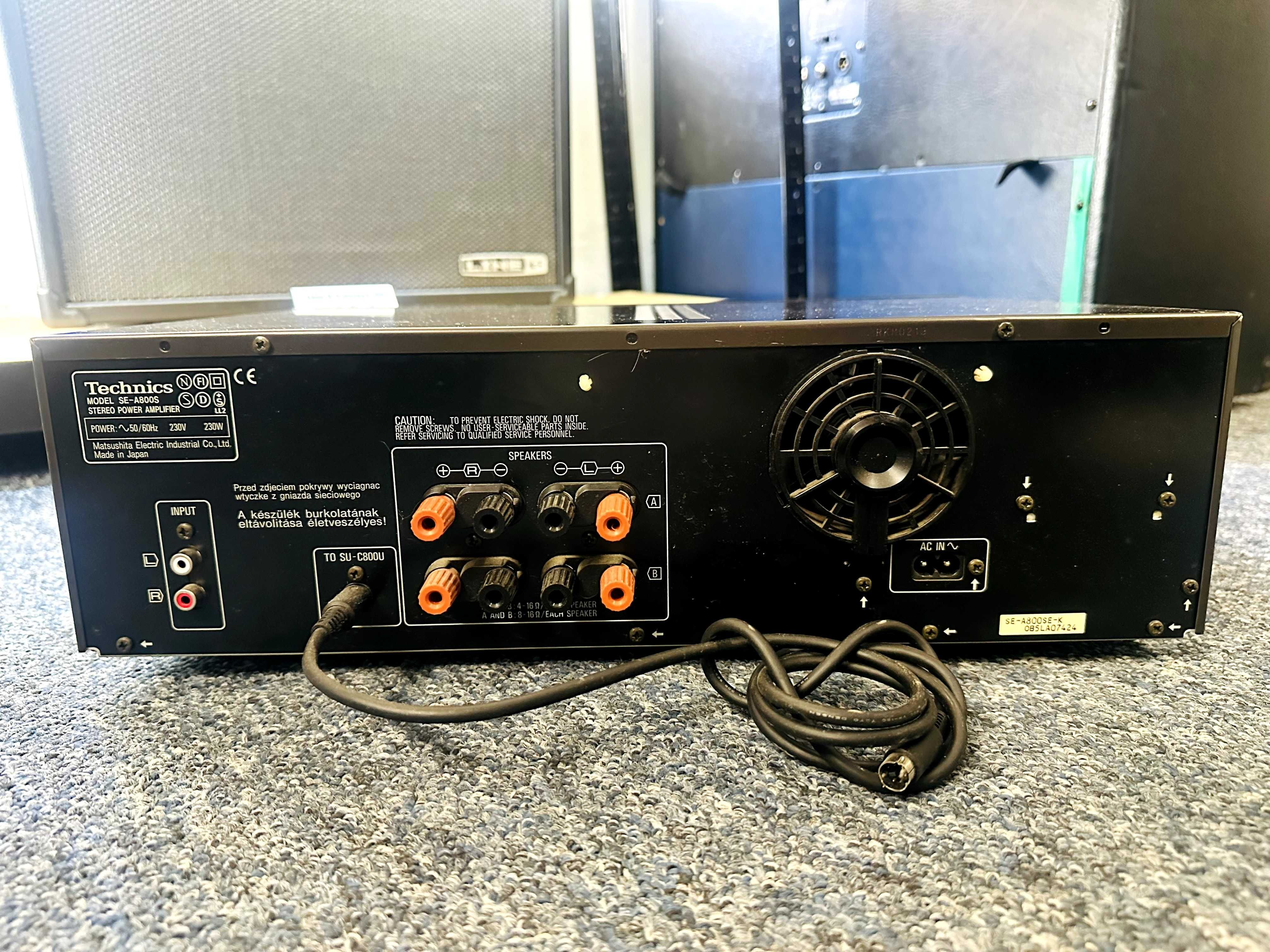 Wzmacniacz Technics SE-A800S zapewnia wyjątkową jakość dźwięku.