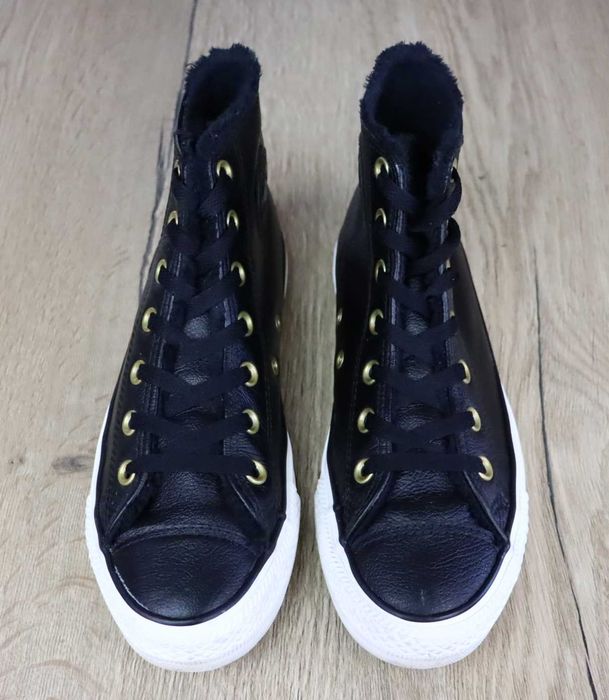 Converse Ctas Hi skórzane ocieplane trampki 39 ( 25 cm)