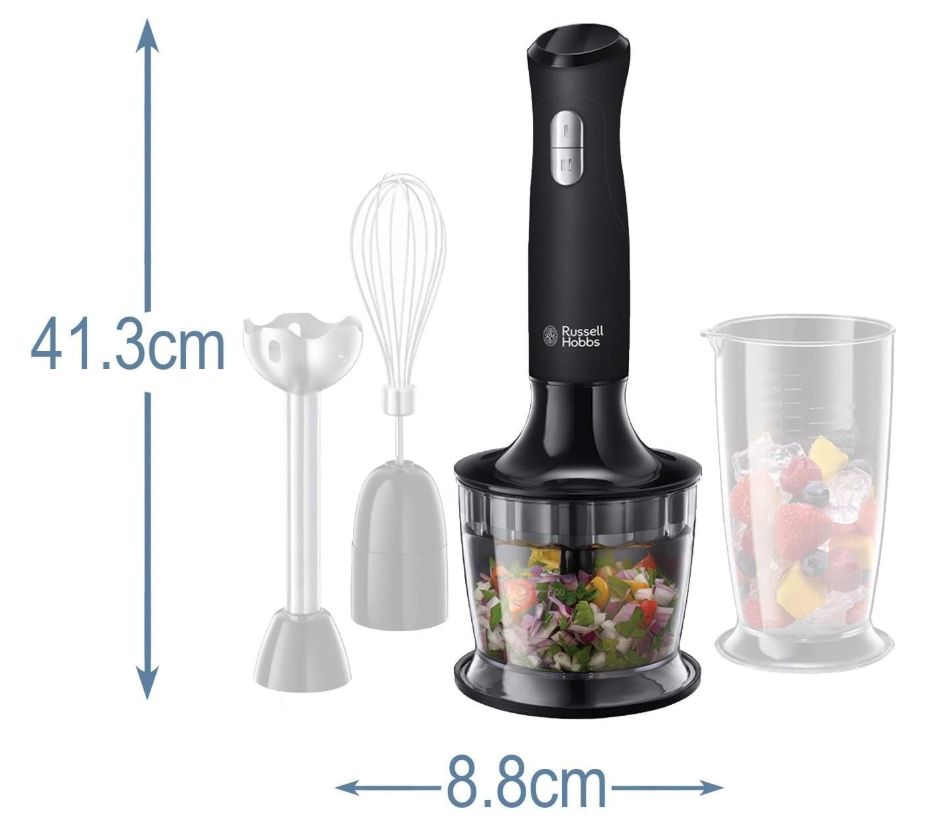 Russell Hobbs Blender ręczny 3w1 pojemność pojemników 0,5l i 0,7l 500W