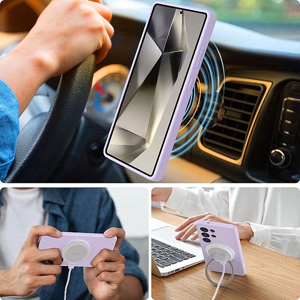 Tech-Protect Liquid Silicone Magsafe Galaxy S25 Ultra Mauve