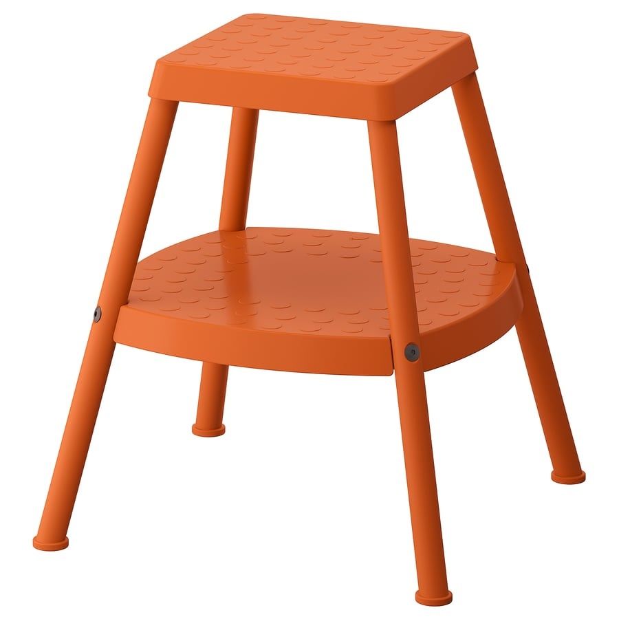 Haddarp Taboret schodkiem, czterostronny pomarańczowy Kitchen helper