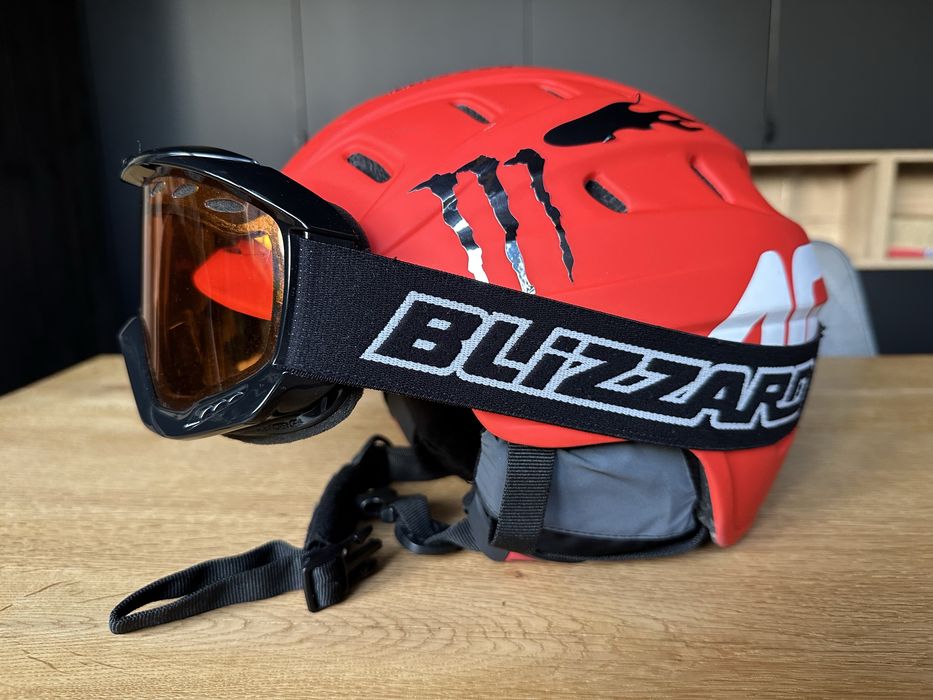 Kask narciarski z goglami 4F