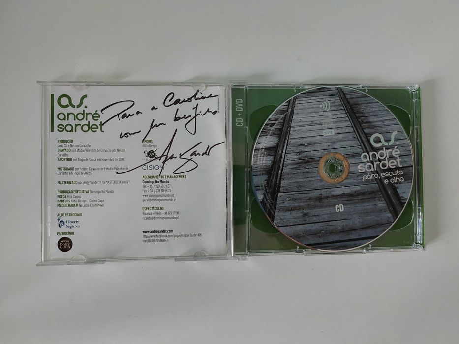 CD e DVD de André Sardet Autografado