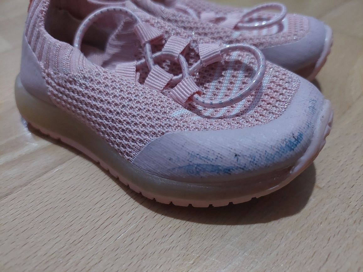 Buty adidasy wsuwane rozmiar 21 dla dziewczynki