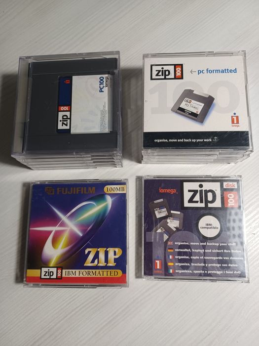 Dyskietki Zip 100 MB 12 szt. Używane
