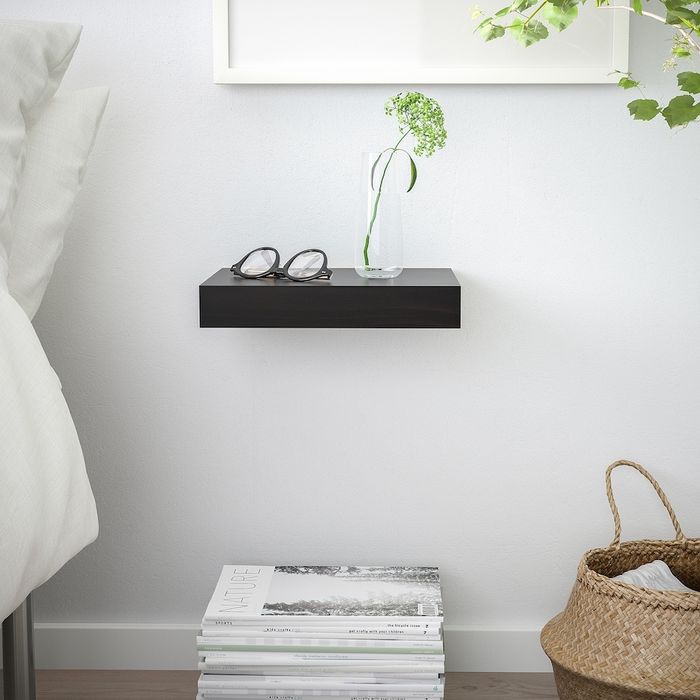Ikea Półka lack ścienna,czarnybrąz, 30x26 2 szt