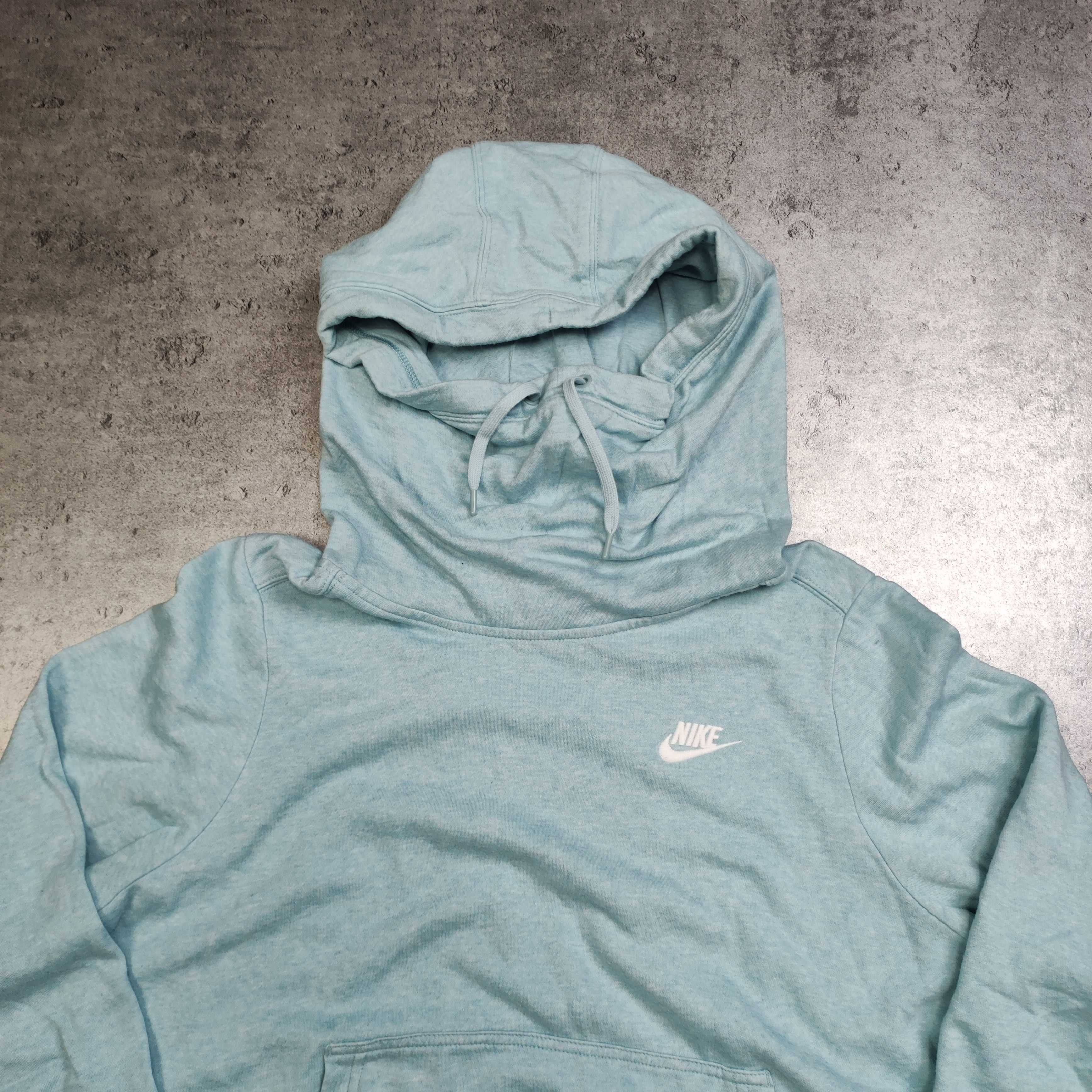 DAMSKA PREMIUM Bluza Sportowa z Kominem Ciepła Misio Nike Turkusowa