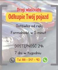 SKUP AUT * ZŁOMOWANIE * GOTÓWKA OD Reki/ 24/7 / kasacja