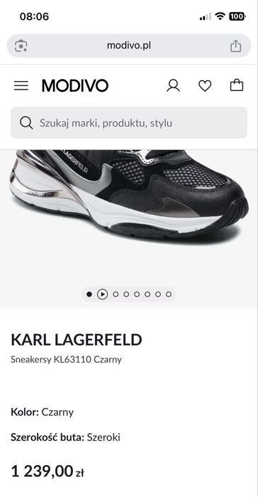 Karl lagerfeld sneakersy okazja