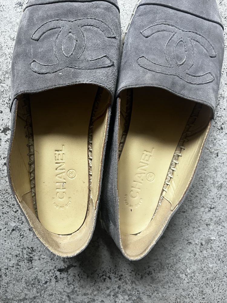 Szare espadryle chanel 38/39