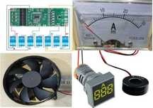 bms 6s 7s вентилятор 12в амперметр 10а 30а 100а АС