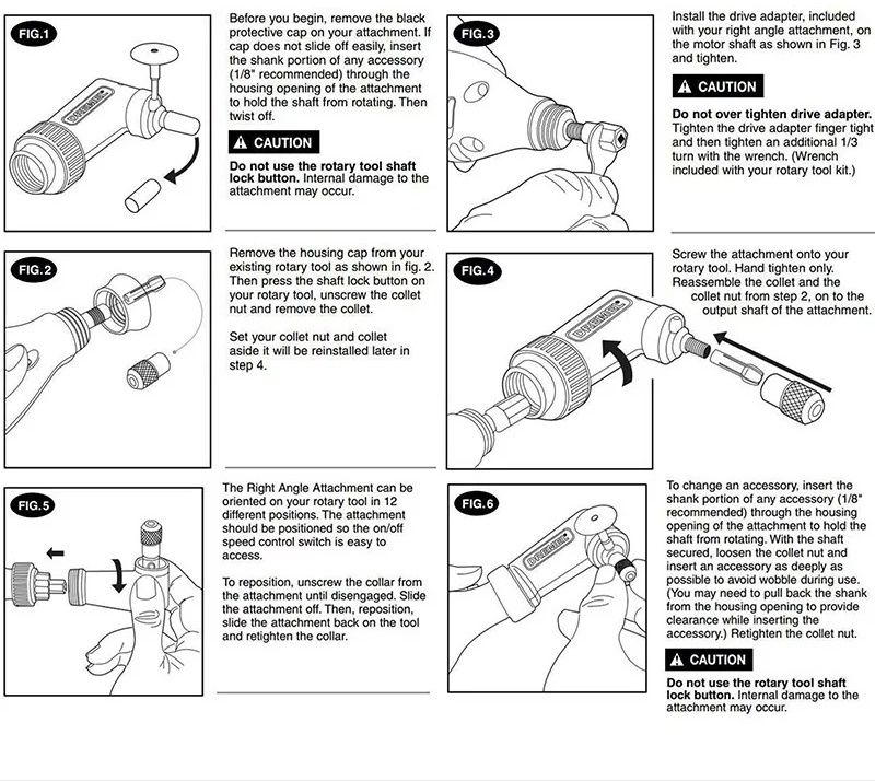 Кутова приставка насадка для гравера dremel