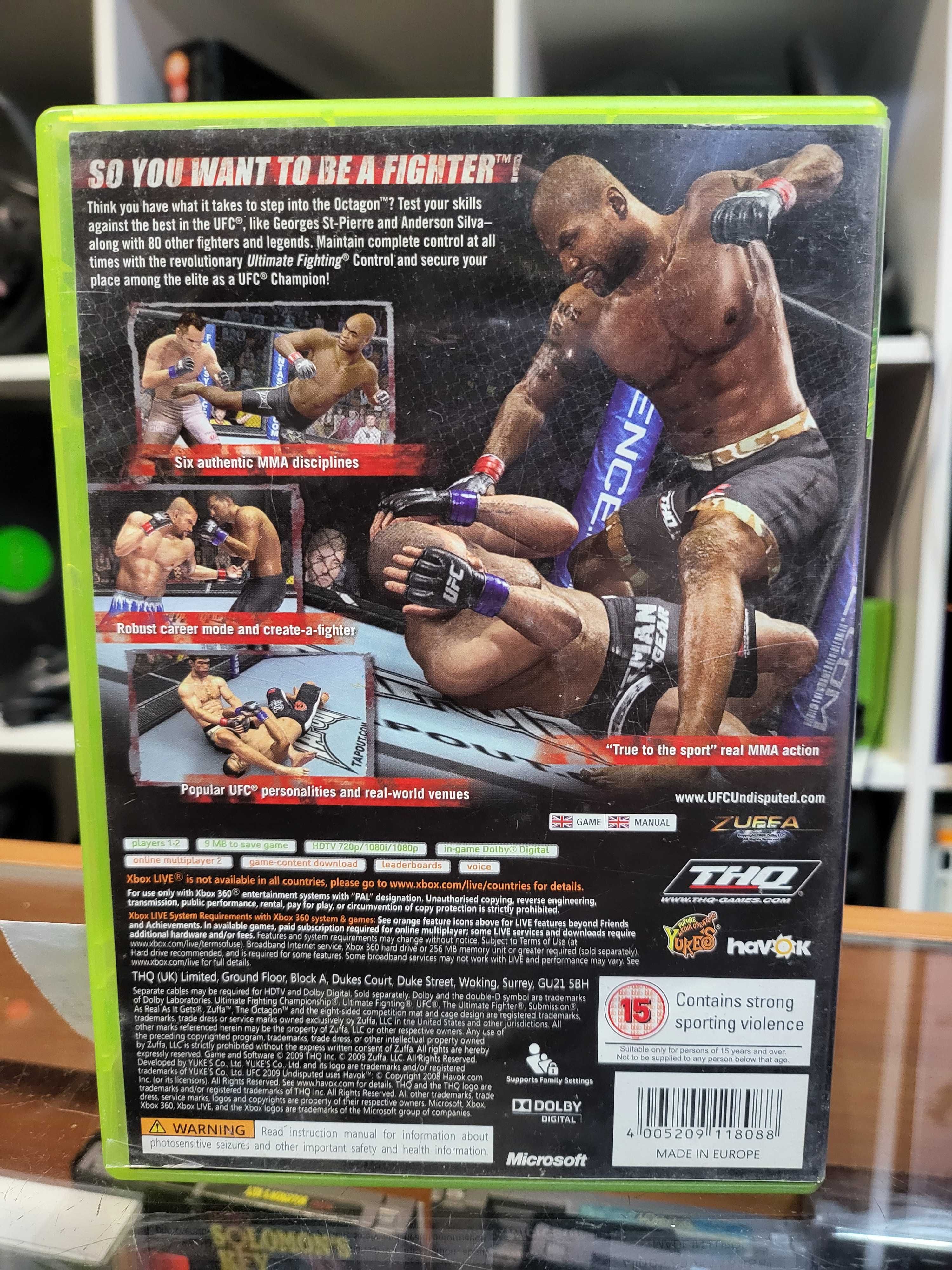 UFC Undisputed 2009 Microsoft Xbox 360 Wymiana Skup SklepRetroWWA