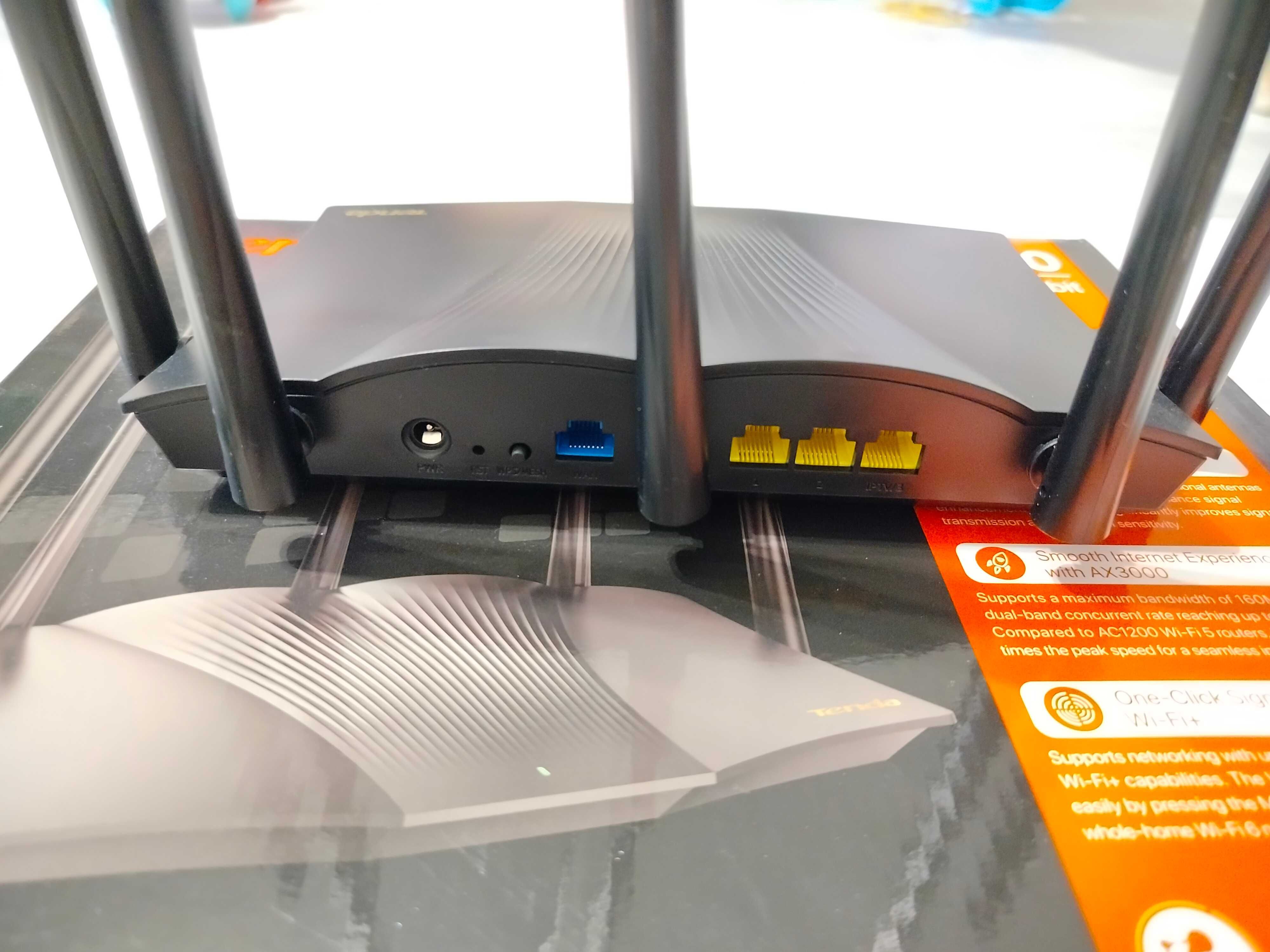 Роутер WiFi6 Tenda TX12 Pro гігабітний AX3000/ Маршрутизатор 1 Гбіт/с