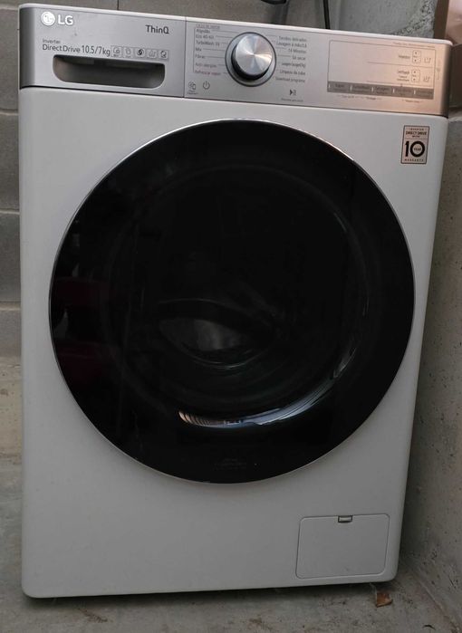 Máquina de lavar e secar roupa LG F4DV9510P2W, 10,5/7 kg WiFi