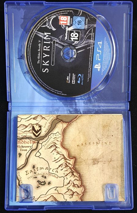 Skyrim Elder Scrolls V PL Dubbing Edycja Specjalna PS4 + PS5 BDB stan